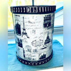 Paris theme waste basket